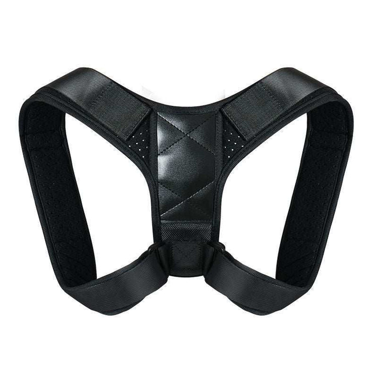 Adjustable black polyester back posture correction belt for general use