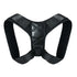 Black adjustable back posture correction belt made of polyester fiber