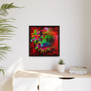 Matte Canvas, Framed (Multi-color) Lion Abstract Collection by SharksEye Treasures
