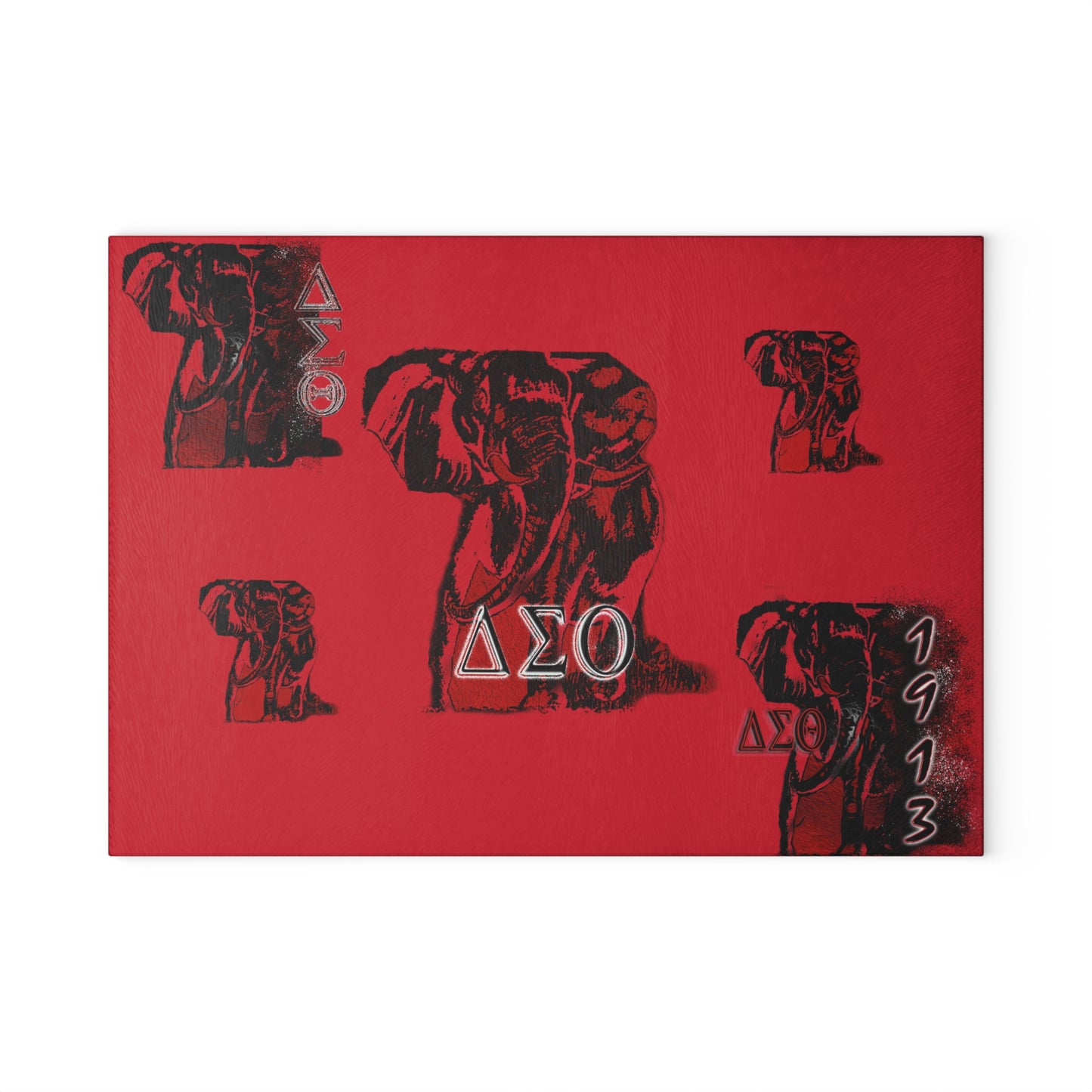 Glass Cutting Board Delta Sigma Theta Sorority by SharksEye Treasures