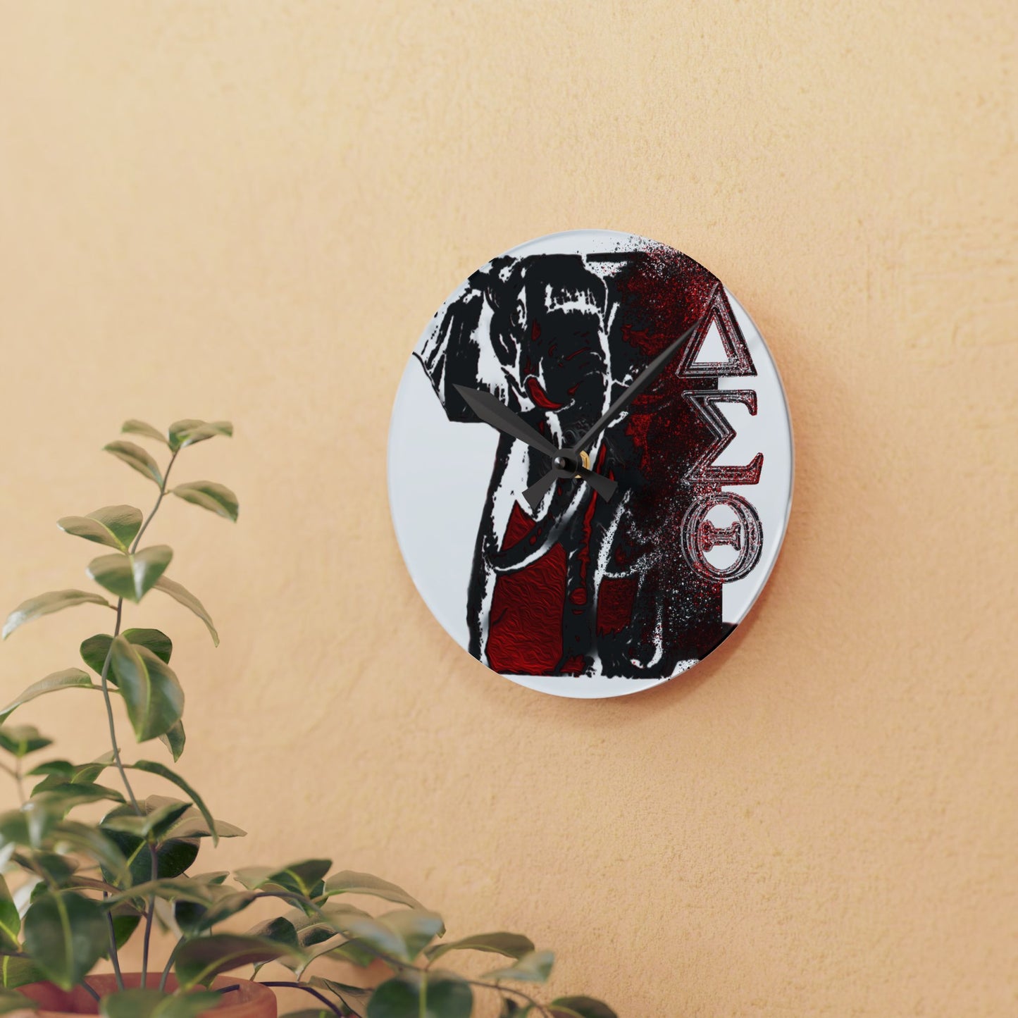 Acrylic Wall Clock Delta Sigma Theta Collection by SharksEye Treasures