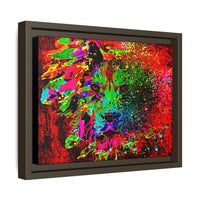 Matte Canvas, Framed (Multi-color) Lion Abstract Collection by SharksEye Treasures