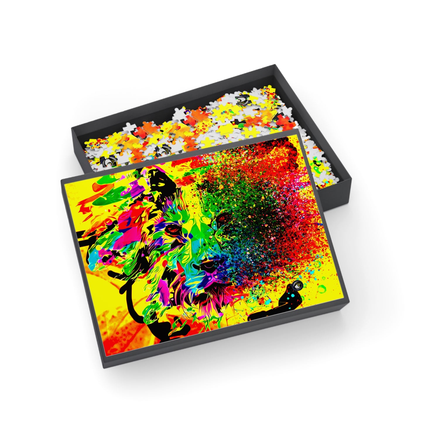 Crazy Puzzle (500, 1000-Piece) Lion Abstract Collection by SharksEye Treasures