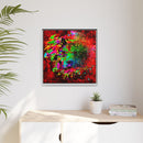 Matte Canvas, Framed (Multi-color) Lion Abstract Collection by SharksEye Treasures