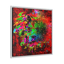 Matte Canvas, Framed (Multi-color) Lion Abstract Collection by SharksEye Treasures