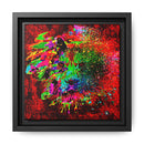 Matte Canvas, Framed (Multi-color) Lion Abstract Collection by SharksEye Treasures