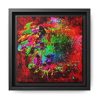 Matte Canvas, Framed (Multi-color) Lion Abstract Collection by SharksEye Treasures