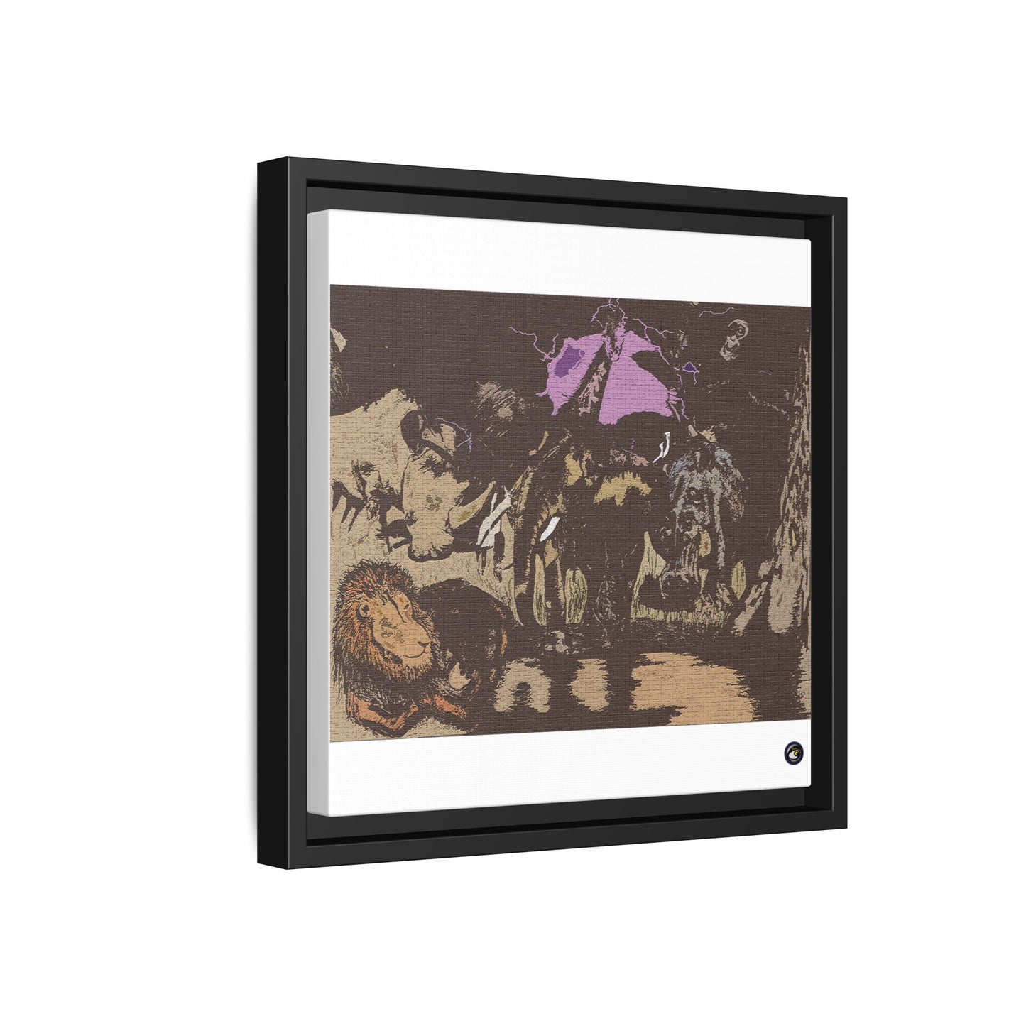 Framed Canvas Animal Kingdom Collection by Sharkseye Treasures