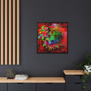Matte Canvas, Framed (Multi-color) Lion Abstract Collection by SharksEye Treasures