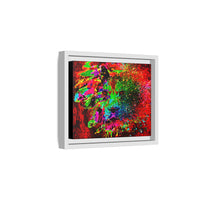 Matte Canvas, Framed (Multi-color) Lion Abstract Collection by SharksEye Treasures