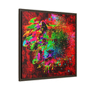Matte Canvas, Framed (Multi-color) Lion Abstract Collection by SharksEye Treasures