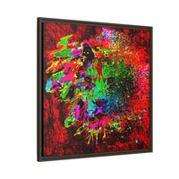 Matte Canvas, Framed (Multi-color) Lion Abstract Collection by SharksEye Treasures