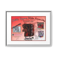Matte Canvas, Framed (Multi-color) Delta Sigma Theta Collection by SharksEye Treasures
