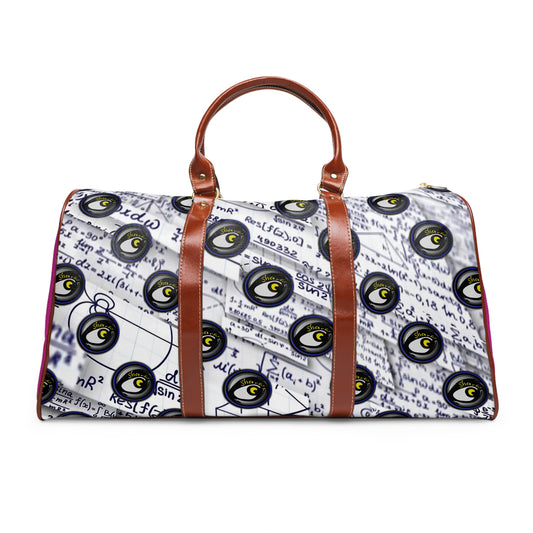 Waterproof Travel Bag - Crazy Math Equation Collection | Unique Gift by SharksEye Treasures