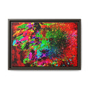 Matte Canvas, Framed (Multi-color) Lion Abstract Collection by SharksEye Treasures