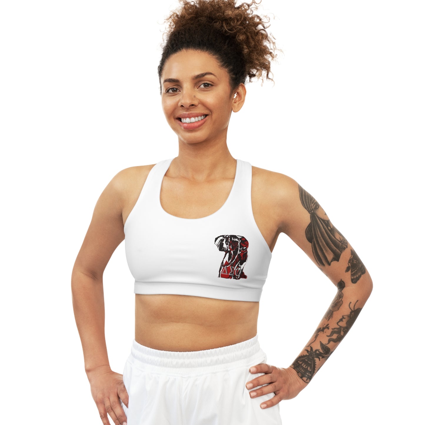 Seamless Sports Bra (AOP) Delta Sigma Theta Collection by SharksEye Treasures