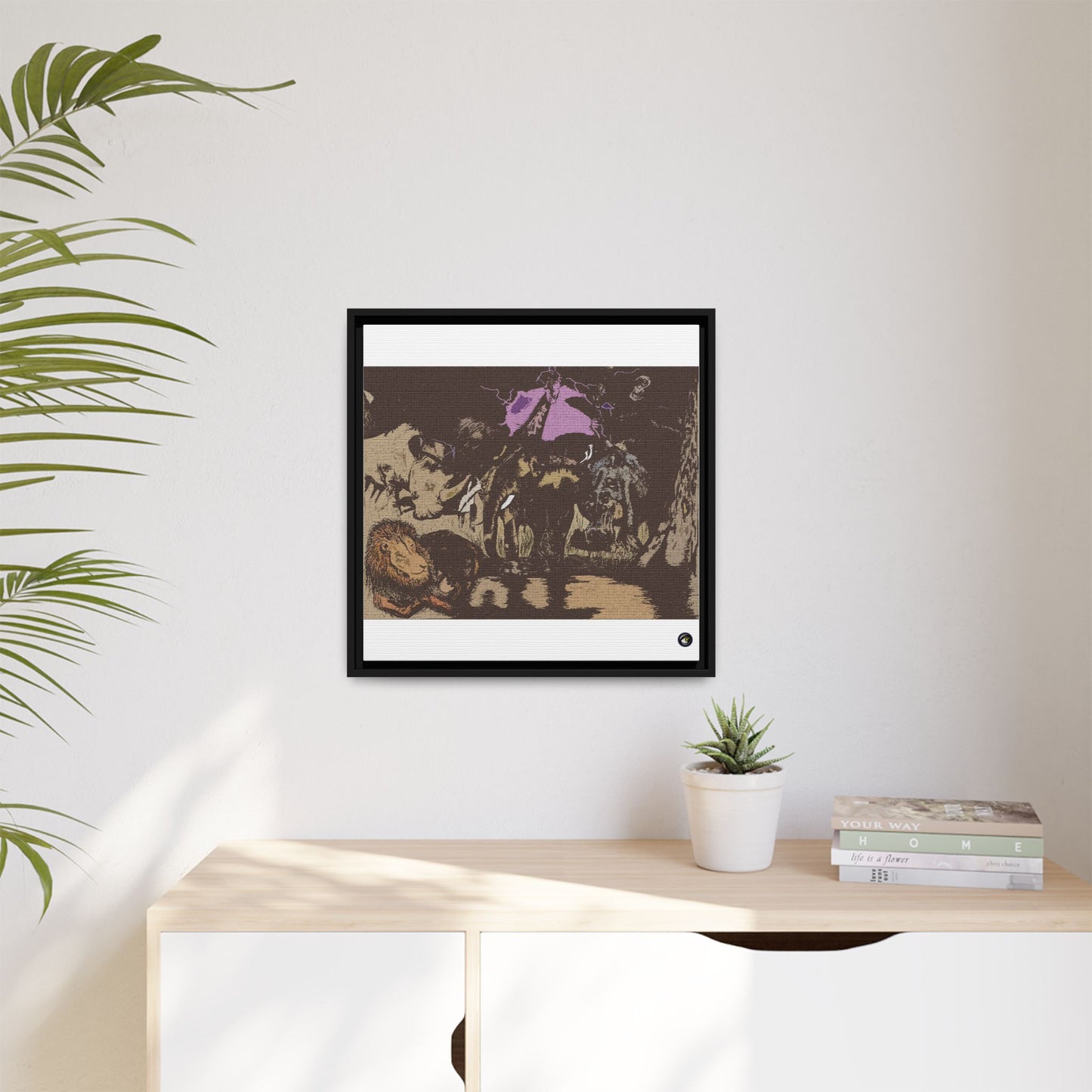 Framed Canvas Animal Kingdom Collection by Sharkseye Treasures