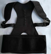 Black Spine Posture Correction Belt made of polyethylene fiber for waist protection and body shaping without buckle