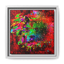 Matte Canvas, Framed (Multi-color) Lion Abstract Collection by SharksEye Treasures