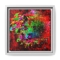 Matte Canvas, Framed (Multi-color) Lion Abstract Collection by SharksEye Treasures