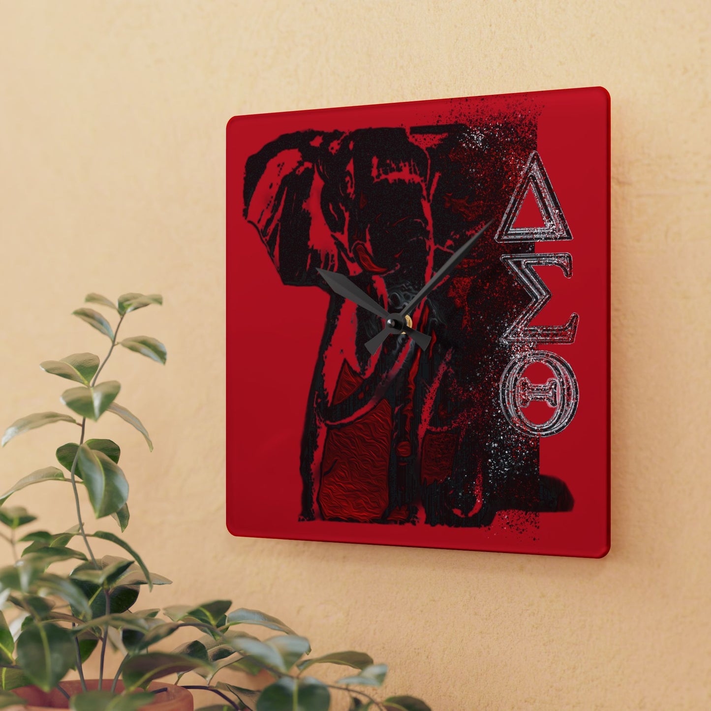 Acrylic Wall Clock Delta Sigma Theta Collection by SharksEye Treasures.