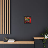 Matte Canvas, Framed (Multi-color) Lion Abstract Collection by SharksEye Treasures