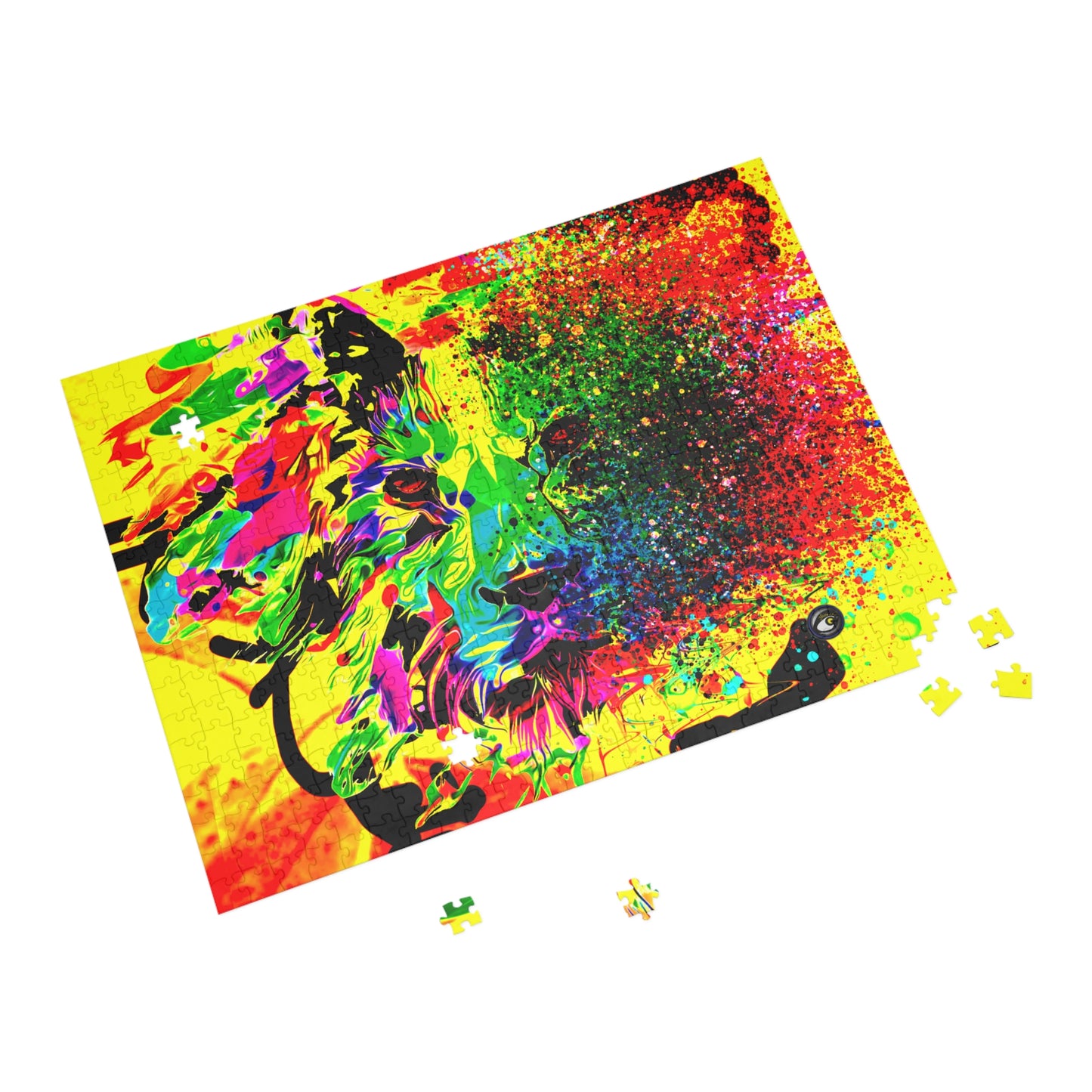 Crazy Puzzle (500, 1000-Piece) Lion Abstract Collection by SharksEye Treasures