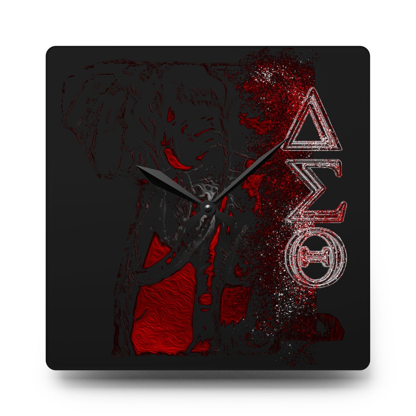 Acrylic Wall Clock Delta Sigma Theta Collection by SharksEye Treasures