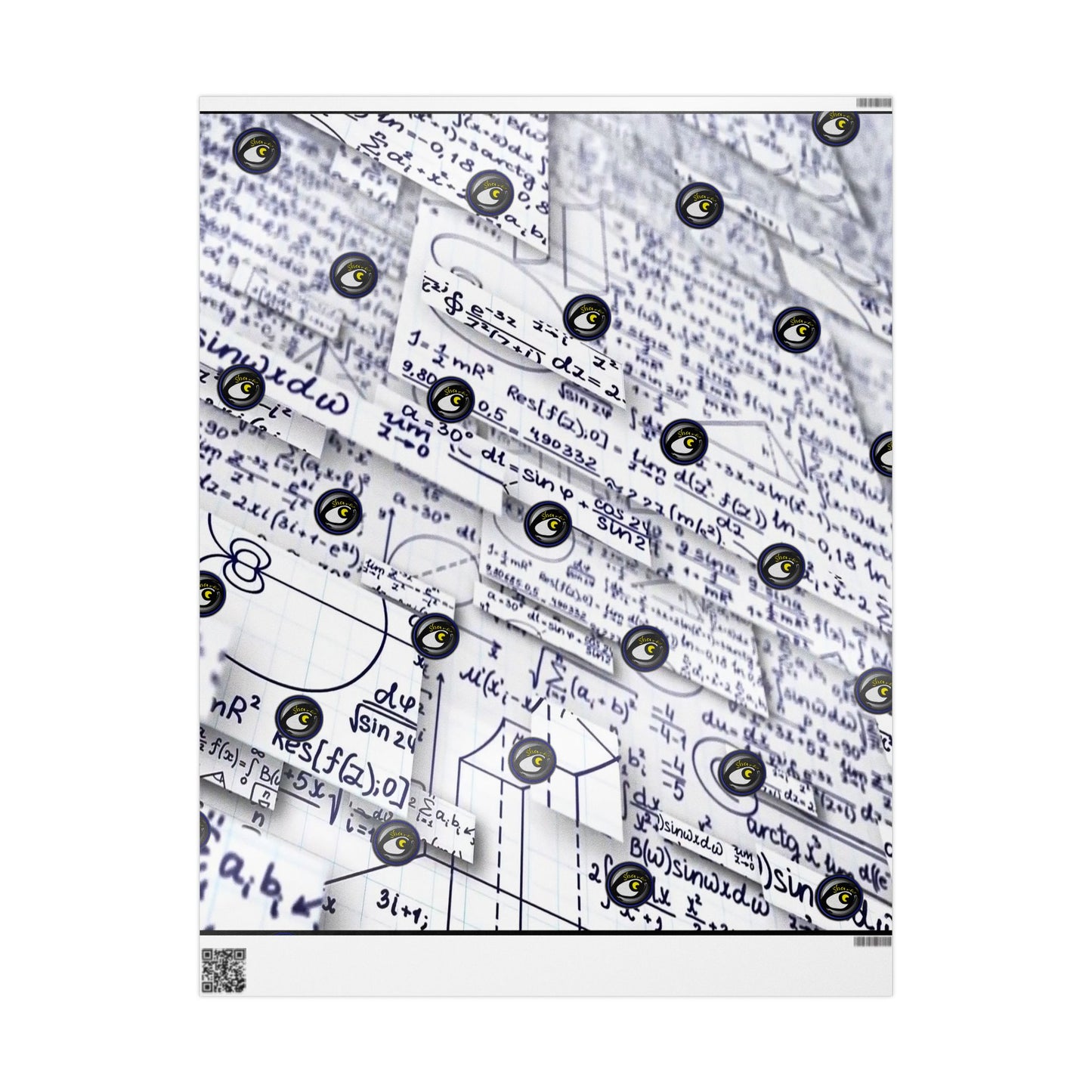 Wrapping Paper - Crazy Math Equation Collection Custom Gift Wrap by SharksEye Treasures