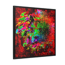 Matte Canvas, Framed (Multi-color) Lion Abstract Collection by SharksEye Treasures