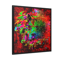 Matte Canvas, Framed (Multi-color) Lion Abstract Collection by SharksEye Treasures