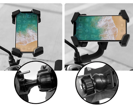 Automatic Locking Motorcycle Phone Holder Car Mount