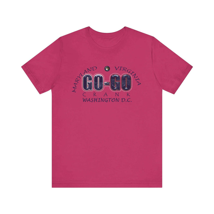 Unisex jersey short sleeve tee from Go-Go Music Collection by SharksEye Treasures with soft cotton and classic fit