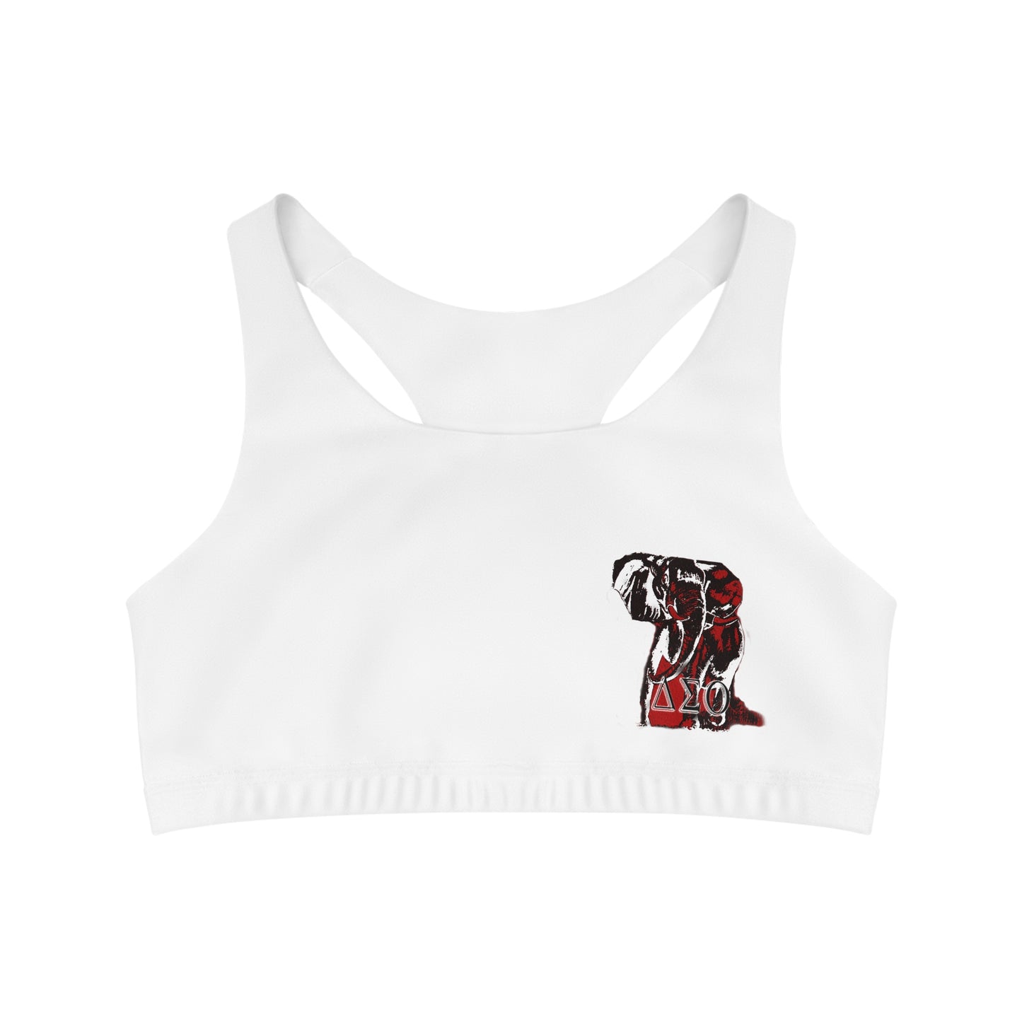 Seamless Sports Bra (AOP) Delta Sigma Theta Collection by SharksEye Treasures