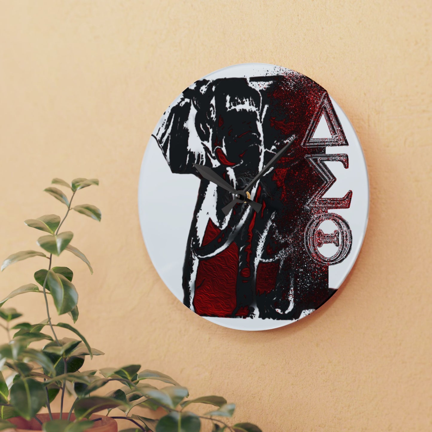 Acrylic Wall Clock Delta Sigma Theta Collection by SharksEye Treasures