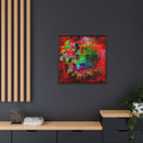 Matte Canvas, Framed (Multi-color) Lion Abstract Collection by SharksEye Treasures