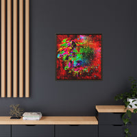 Matte Canvas, Framed (Multi-color) Lion Abstract Collection by SharksEye Treasures