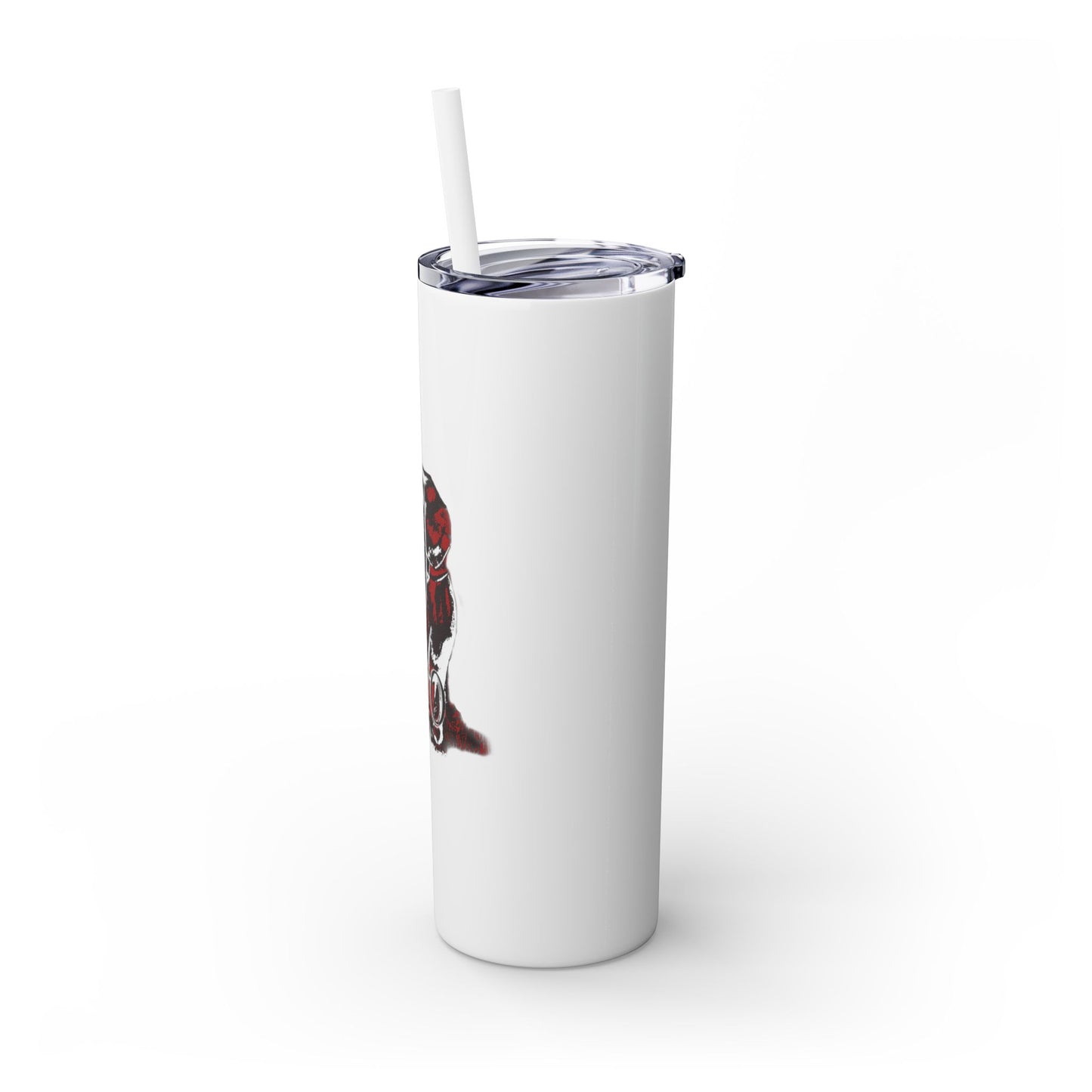 Skinny Tumbler with Straw, 20oz Delta Sigma Theta Collection by SharksEye Treasures