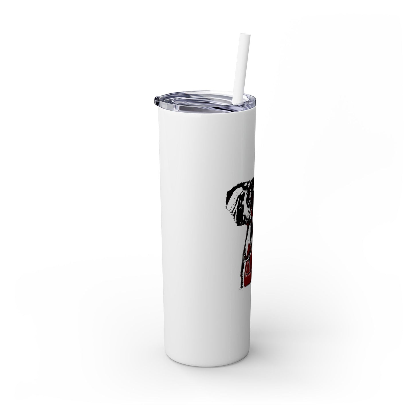 Skinny Tumbler with Straw, 20oz Delta Sigma Theta Collection by SharksEye Treasures