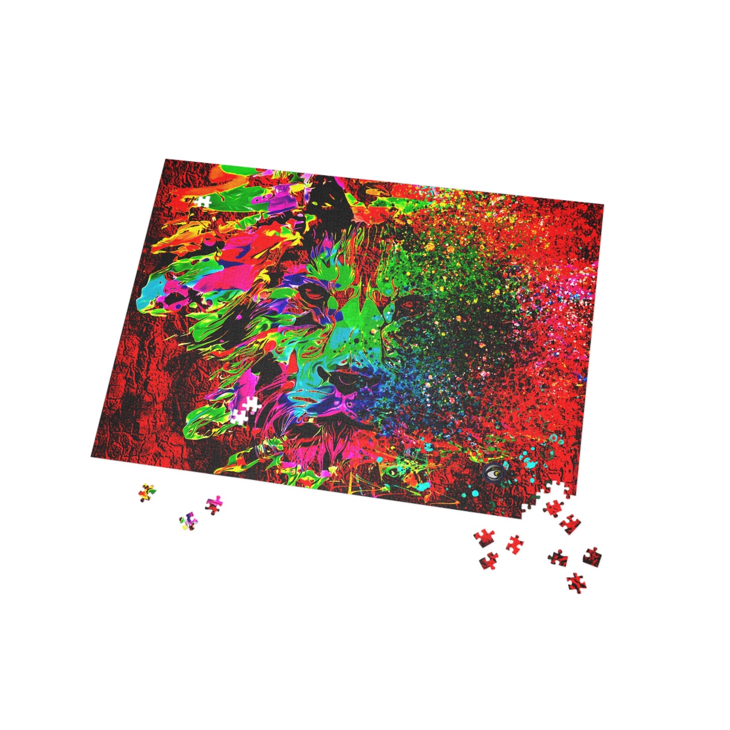 Crazy Puzzle (500, 1000-Piece) Lion Abstract Collection by SharksEye Treasures