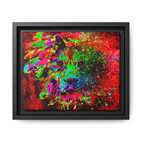 Matte Canvas, Framed (Multi-color) Lion Abstract Collection by SharksEye Treasures