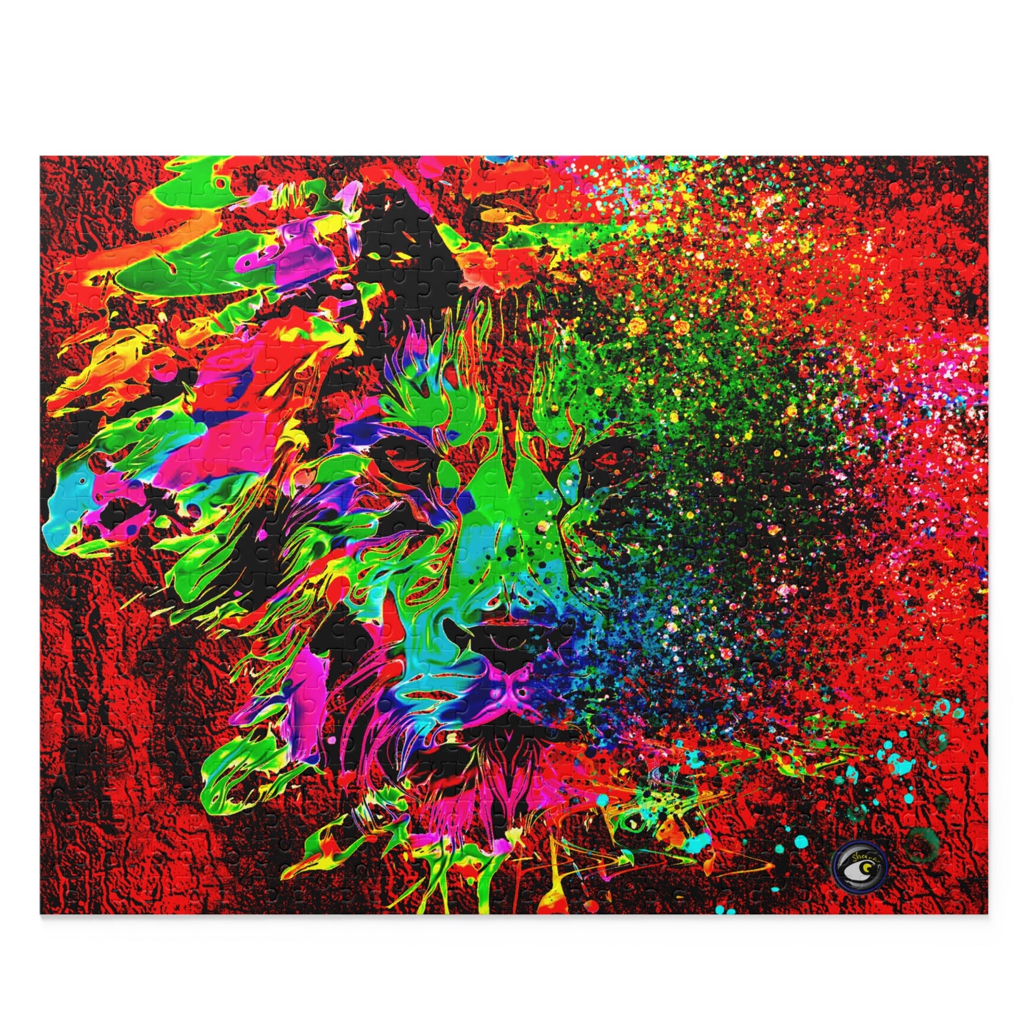 Crazy Puzzle (500-Piece) Lion Abstract Collection by SharksEye Treasures