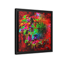 Matte Canvas, Framed (Multi-color) Lion Abstract Collection by SharksEye Treasures