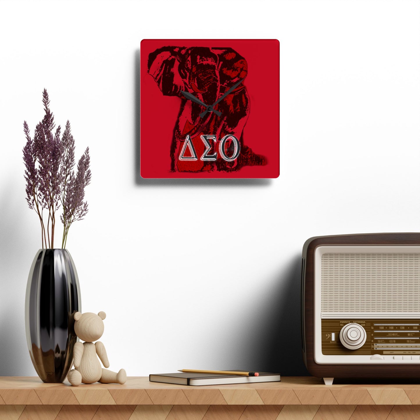 Acrylic Wall Clock Delta Sigma Theta Collection by SharksEye Treasures