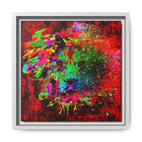Matte Canvas, Framed (Multi-color) Lion Abstract Collection by SharksEye Treasures