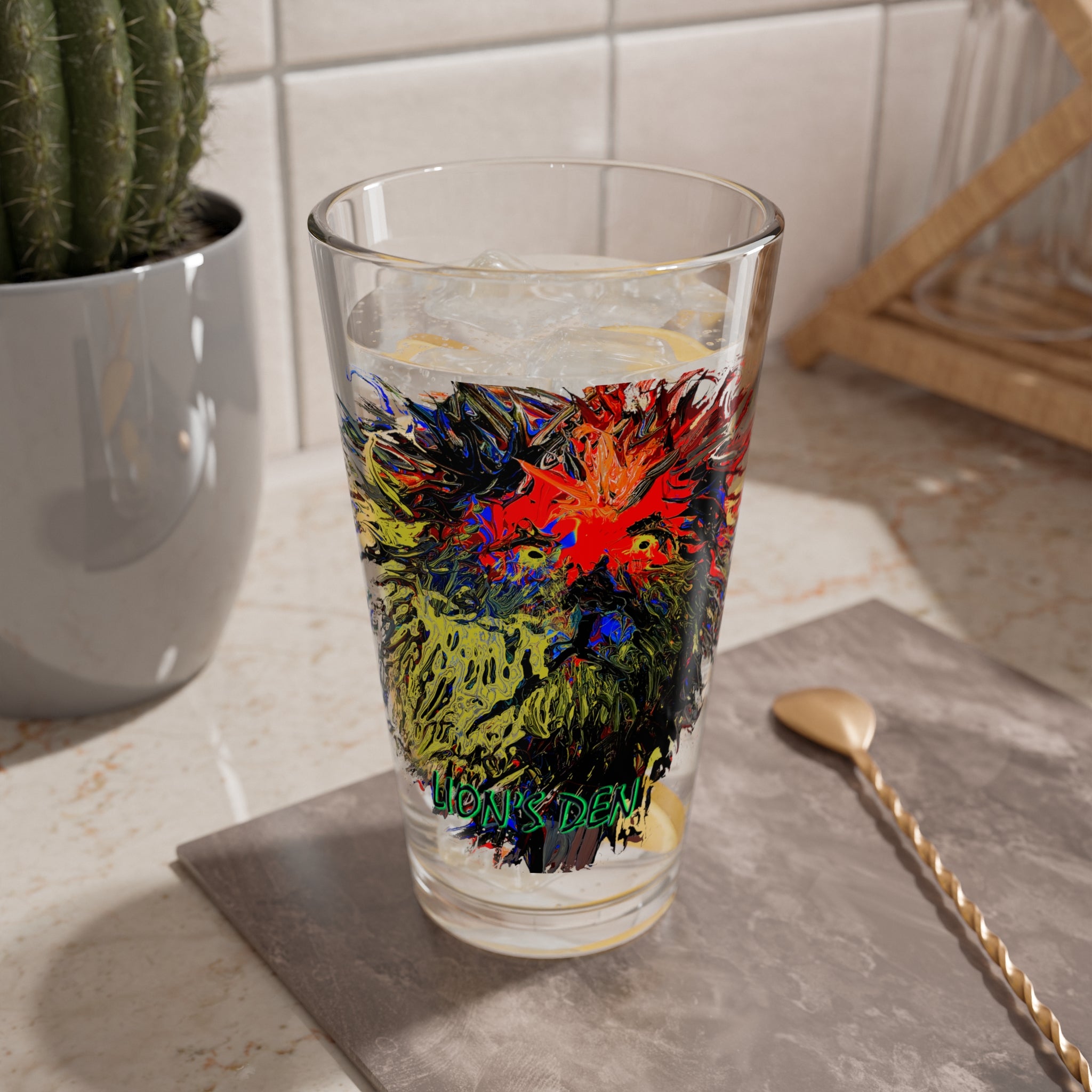 Mixing Glass, 16oz Lions Den Collection by SharksEye Treasures