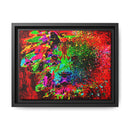 Matte Canvas, Framed (Multi-color) Lion Abstract Collection by SharksEye Treasures