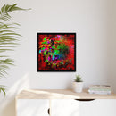 Matte Canvas, Framed (Multi-color) Lion Abstract Collection by SharksEye Treasures