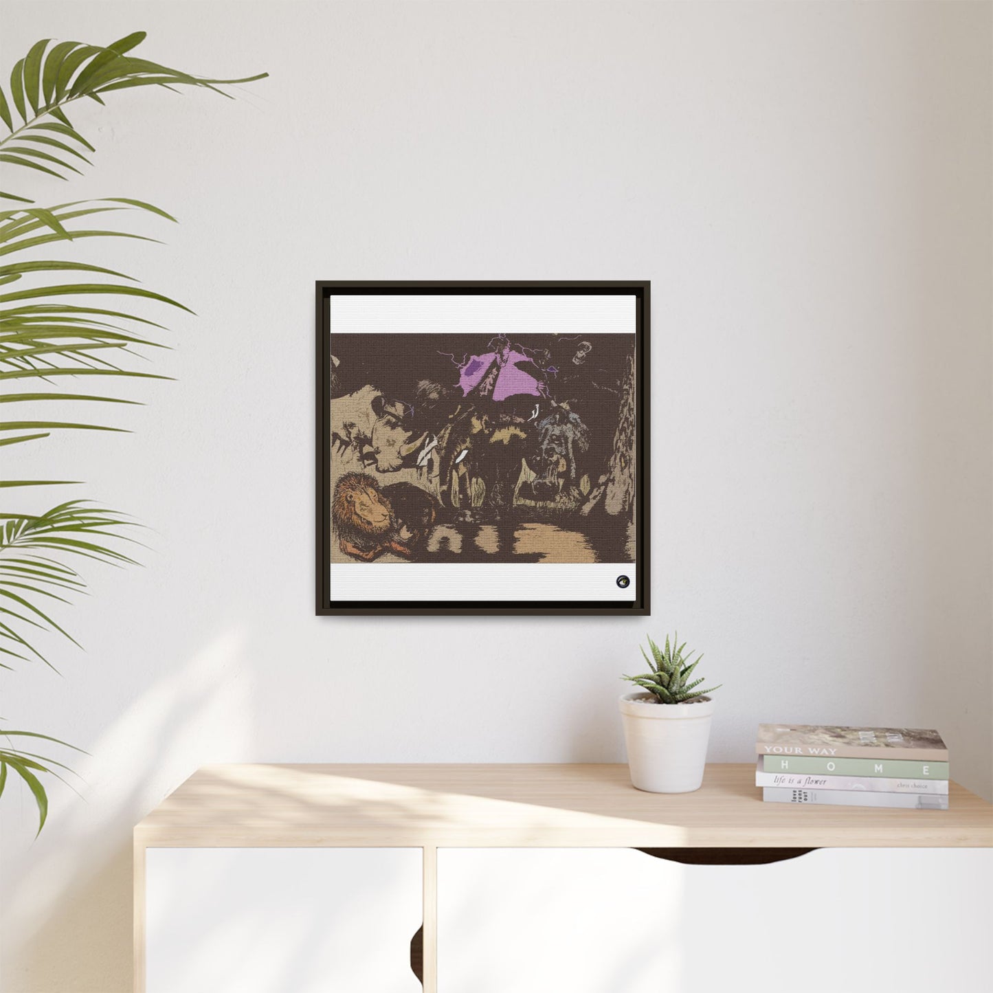 Framed Canvas Animal Kingdom Collection by Sharkseye Treasures