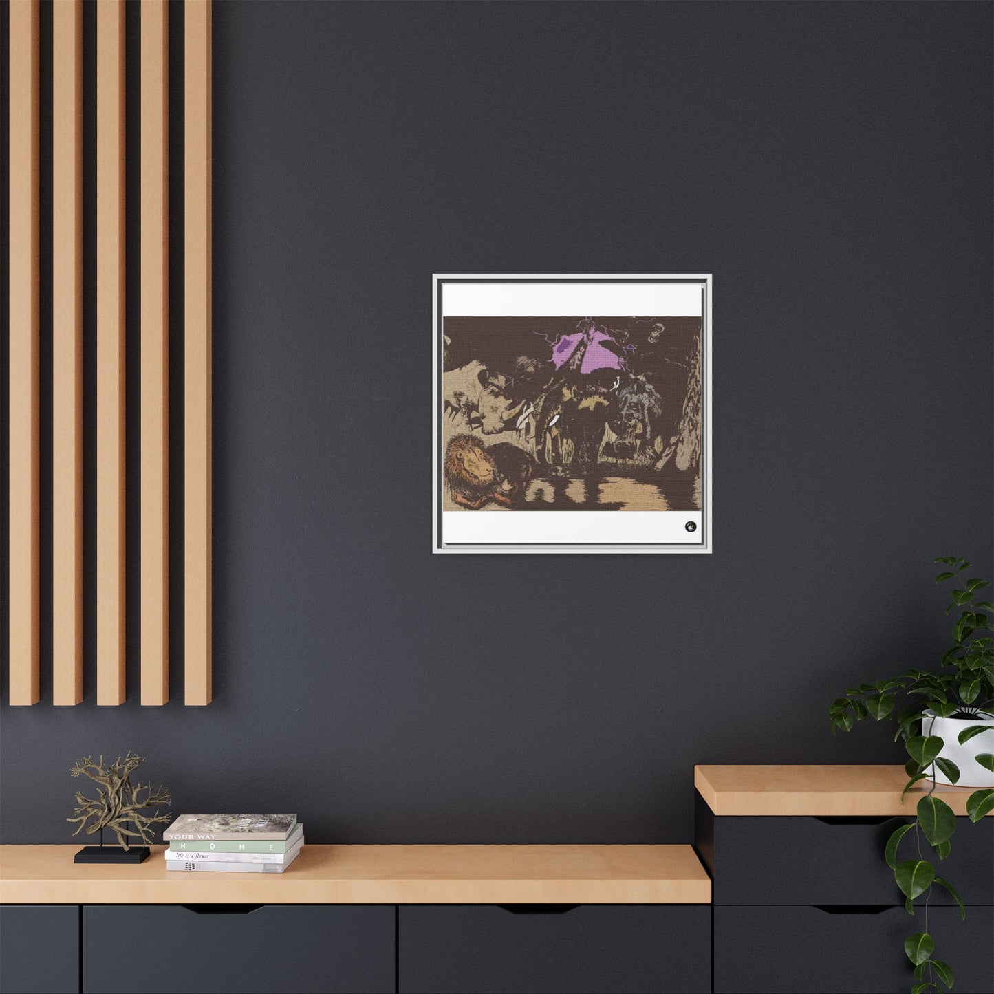 Framed Canvas Animal Kingdom Collection by Sharkseye Treasures